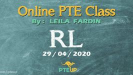 Online PTE class  RL part 3  29042020