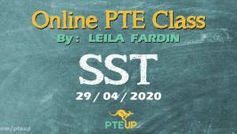 Online PTE class  SST part 2  29042020