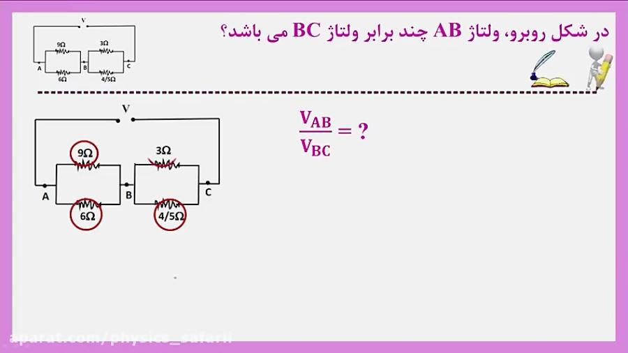 قسمت چهارم آشنایی تکینک حل تست الکتریسیته جاری