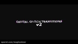 مجموعه فوتیج ترانزیشن گلیچ Digital Glitch Transitions