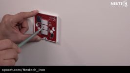 نصب کلید لمسی هوشمند نستک در قوطی برق