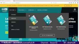 آموزش نصب آنتی ویروس نود 32  محصولات ESET