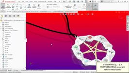 آموزش سالیدورک طراحی نرم افزار solidworks تمرین 2