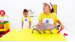 ماجراهای ولاد نیکیتا Nikita and Mama play pet salon and dress up toys