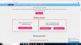 Online Exams tutorial video Computer device English