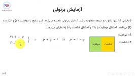 متغیر تصادفی توزیع احتمال برنولی