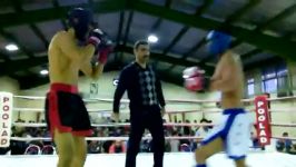 شاهین خلفیان برنده کمربند طلایی Free kick boxing کشور.2