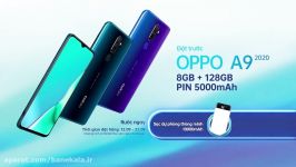 جعبه گشایی گوشی اپو آ9 2020  oppo a9 2020 unboxing