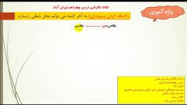 فارسی پایه سوم ابتدایی  وازه آموزی درس 14  خانم حسین زاده ماهشهر