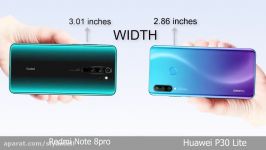 مقایسه دو گوشی redminote 8 pro huawei p30 lite