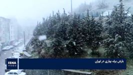 بارش برف بهاری در تهران