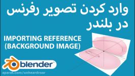 وارد کردن تصویر رفرنس بک گراند در بلندر  Importing references in blender 2.8