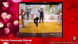 پاره شدن خشتک مجری در تلویزیون ایران