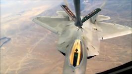 سوخت گیری هوایی F22 Raptor