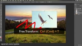 آموزش حرفه ای فتوشاپ 2020  Free Transform Tool