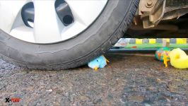 Crushing Crunchy Soft Squishy Things By Car Orbees toys slime Satisfying 