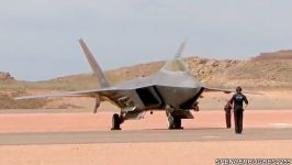 F 22 Raptor pre flight Engine Start up and Taxi Out