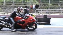 drag race hayabusa Vs BMW 1000rr