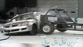 تست تصادف Mitsubishi Lancer crash test