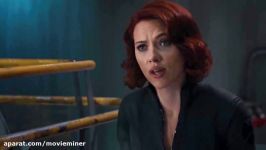 فیلم سینمایی The Avengers 2012 انتقامجویان 1 سکانس گول زدن لوکی توسط بیوه سیاه