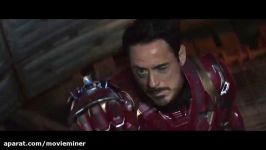 فیلم Captain America 2016 کاپیتان آمریکا سکانس مبارزه مرد آهنی باکی