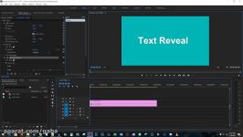 آموزش کامل پریمایر  قسمت 76 Simple Text Reveal