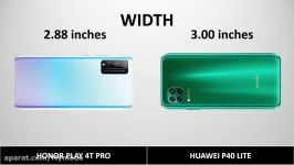 مقایسه دو گوشی HONOR PLAY 4T PRO HUAWEI P40 LITE