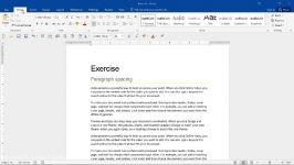 آموزش حرفه ای ورد  بخش Page Layout  قسمت 4. Paragraph Spacing