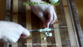 بورانی ازآشپزخانه خوراک ایرانی آموزش پخت بورانی ماست اسفناج پیاز  Borani