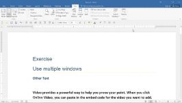آموزش حرفه ای ورد  بخش The View Ribbon  قسمت 4. Multiple Windows