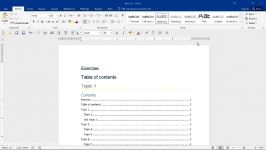 آموزش حرفه ای ورد  بخش Reference Ribbon  قسمت 2. Update the Table of Contents