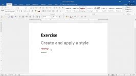 آموزش حرفه ای ورد  بخش Custom Styles  قسمت 1. Create apply style