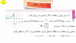 ریاضی هفتم فصل8 بردار مختصات 1