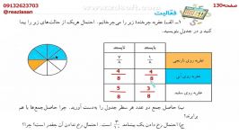 فعالیت صفحه ۱۳۰ کتاب ریاضی هشتم احتمال