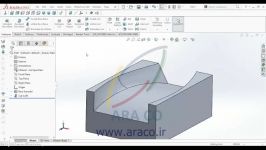 فیلم آموزش سالیدورک  Solidworks loft cut training  بخش هجدهم