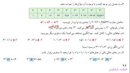 پاسخ تمرین صفحه 92 فصل7 ریاضی هفتم  2