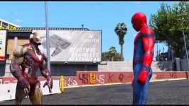 نبرد ابر قهرمانان  مبارزه بین  SPIDER MAN VS IRON MAN ZOMBIES MARK 85