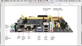 آموزش اسمبل کردن کامیپوتر  قسمت 9 Anatomy of a Motherboard Overhead View