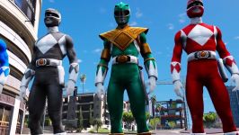 نبرد ابر قهرمانان  مبارزه بین  MIGHTY MORPHIN POWER RANGERS VS POWER RANGERS