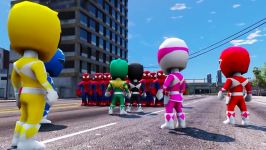 نبرد ابر قهرمانان  مبارزه بین  SPIDERMAN ROBLOX VS POWER RANGERS CHIBI