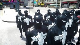 نبرد ابر قهرمانان  مبارزه بین  VENOM TEAM VS BLACK SPIDER MAN ARMY