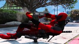 نبرد ابر قهرمانان  مبارزه بین  DEADPOOL TEAM VS ROBOCOP ARMY  EPIC BATTLE