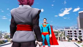 نبرد ابر قهرمانان  مبارزه بین  Goku Black vs Superman  EPIC BATTLE