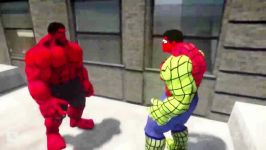 نبرد ابر قهرمانان  مبارزه بین  SPIDER HULK VS RED HULK  Epic Superheroes Bat