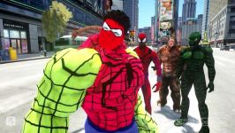 نبرد ابر قهرمانان  مبارزه بین  SPIDER HULK VS SPIDERMAN ENEMIES  VENOM SCOR