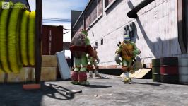 نبرد ابر قهرمانان  مبارزه بین  STORMTROOPERS ARMY VS TEENAGE MUTANT NINJA TUR