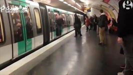 حرکت نژاد پرستانه هواداران چلسی در متروی پاریس