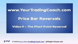 Price Bar Reversals 9 of 9  The Pivot Point Reversal