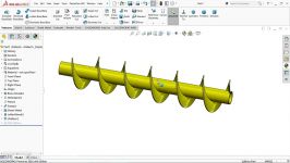 نوار نقاله مارپیچ را به صورت تخت استفاده فلز ورق Solidworks محاسبه کنید