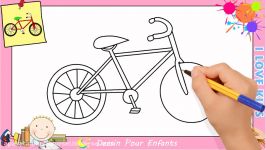 آموزش نقاشی دوچرخه برای کودکان  نقاشی ساده  هنر نقاشی